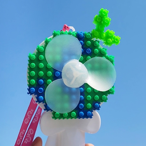 이지툭툭블럭 지구 손선풍기