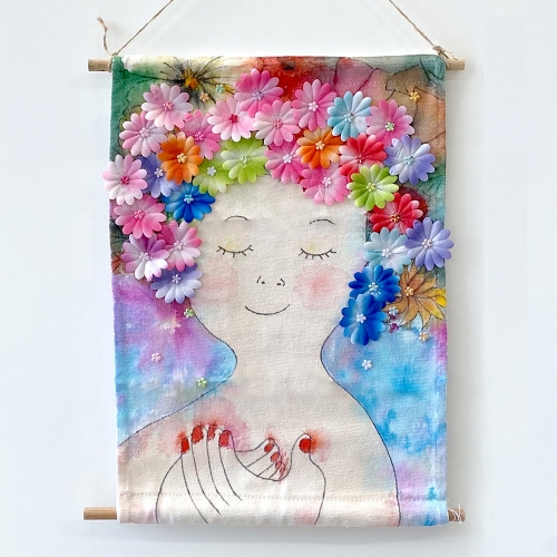 봄만들기 감성 봄꾸미기 DIY꽃그림액자 족자세트