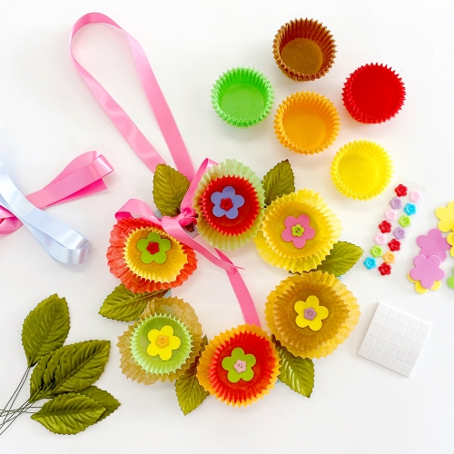 종이꽃 리스만들기 봄리스 만들기세트