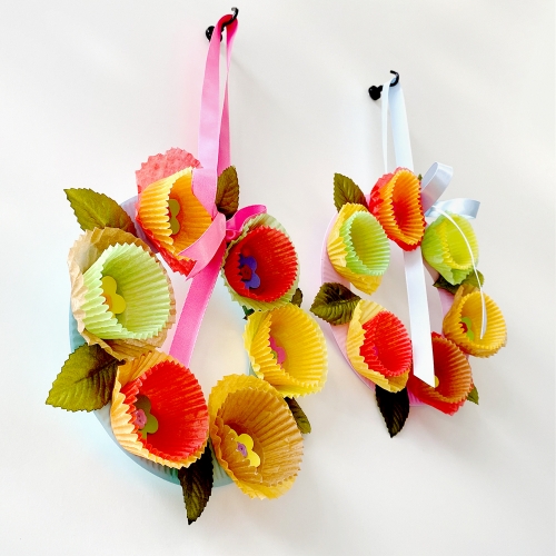 종이꽃 리스만들기 봄리스 만들기세트