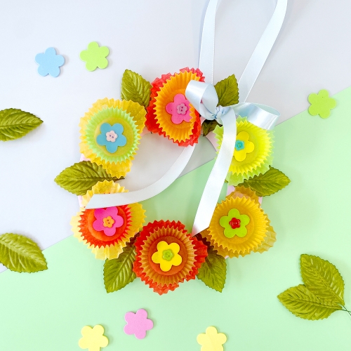 종이꽃 리스만들기 봄리스 만들기세트