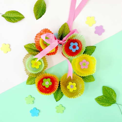 종이꽃 리스만들기 봄리스 만들기세트