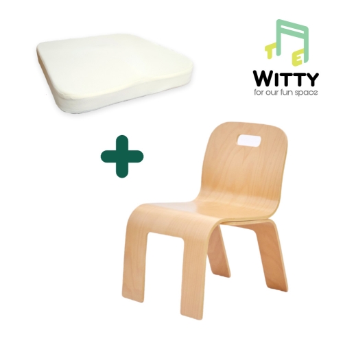 무궁유교 유아교사용 의자 + 방석 세트
