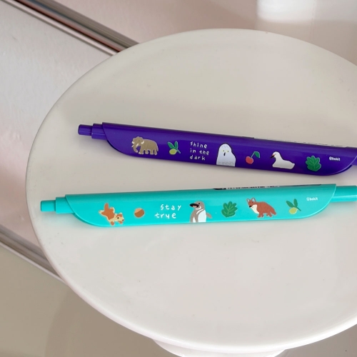 보킷펜 멸종위기동물 (민트/퍼플)