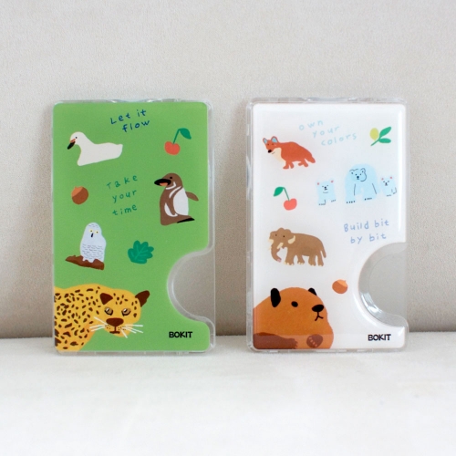 보킷 맥세이프 카드포켓 멸종위기동물(투명/에폭시)