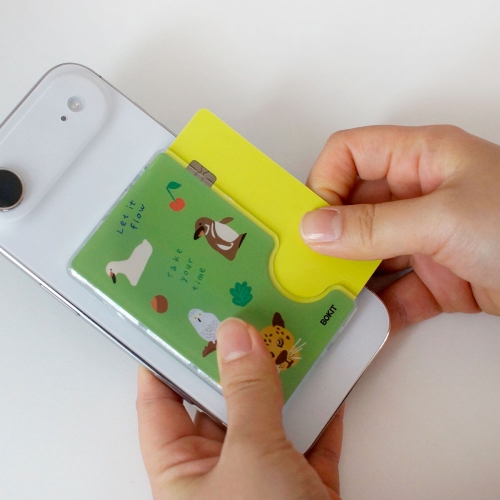 보킷 맥세이프 카드포켓 멸종위기동물(투명/에폭시)