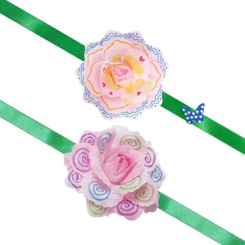 꽃 팔찌 헤어밴드 만들기 키트 초등 유치원 어린이집 공예 DIY 세트