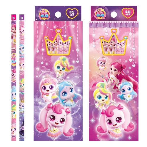 프린세스 캐치티니핑 6본 연필세트 (4개)