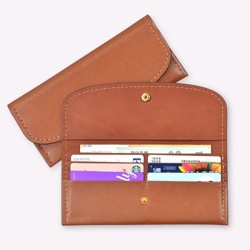 덮개 장지갑 만들기 10개(천연사피아노가죽 공예DIY키트) 색상 랜덤