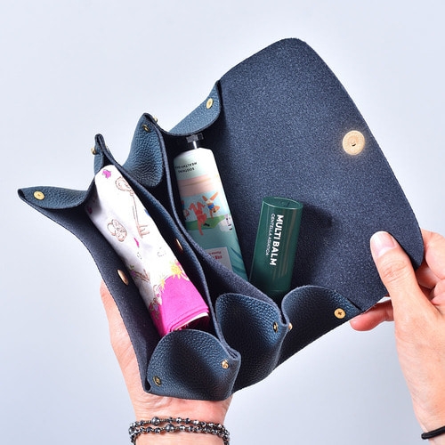 아코디언 장지갑 만들기 10개(가죽공예DIY키트) 색상 랜덤