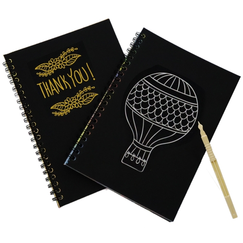 금색 은색 도형자 스크래치 노트 (12개)