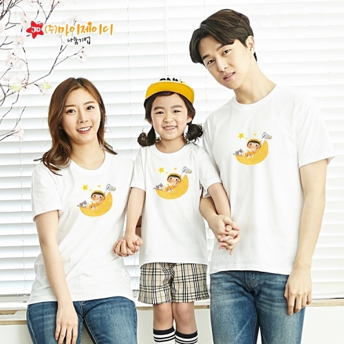 국산 순면 아트 티셔츠 면티 원복 반티 반팔 달달별꿈