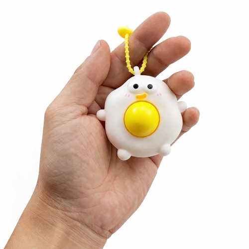 노른자가 살아있는 완숙 계란 말랑이 스퀴시 주물럭 (4개)