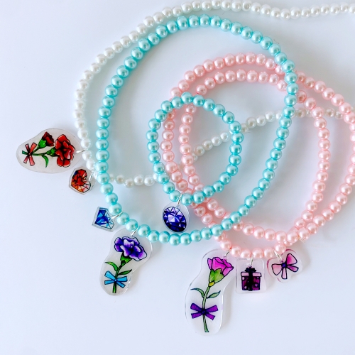 마술필름 카네이션목걸이 만들기