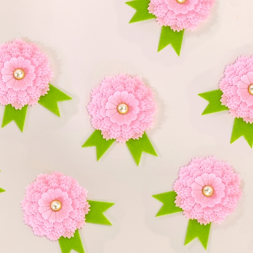 카네이션꽃 펠트코사지 만들기