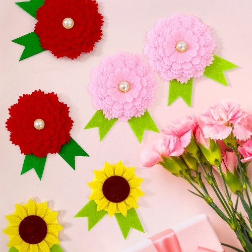 카네이션꽃 펠트코사지 만들기