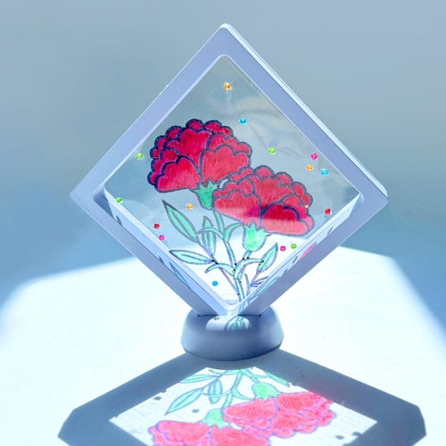 그리는썬캐쳐 카네이션액자(2개구성) 카네이션도안세트