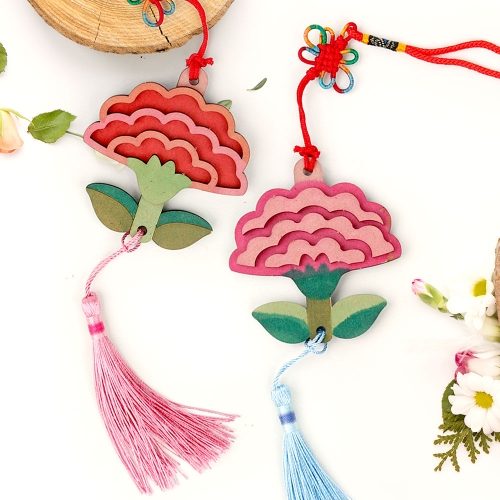 MDF 카네이션 장식걸이 노리개