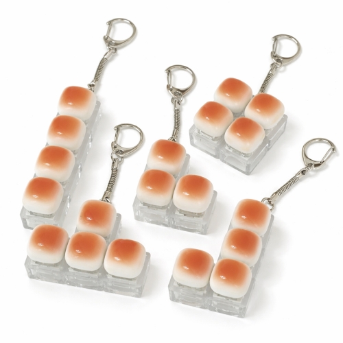 구운 식빵 딸깍이 테트리스 키보드 키링 열쇠고리 (6개)