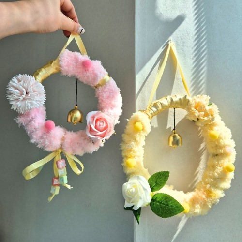 모루 봄꽃 리스 만들기 diy 키트