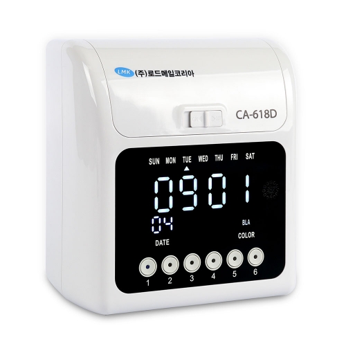 로드메일코리아 출퇴근기록기 CA-618D 디지털 근태관리기+카드함+출퇴근카드 100매