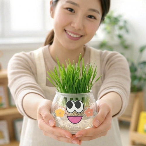 보리새싹 키우기 세트 식물 재배 현장학습  체험 키트 - 관찰일지 포함