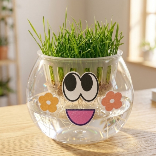 보리새싹 키우기 세트 식물 재배 현장학습  체험 키트 - 관찰일지 포함