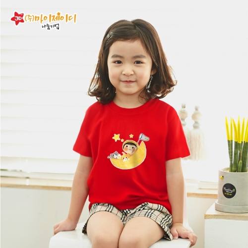 국산 시원한 쿨론 반팔 티셔츠 기능성 스포츠웨어 쿨티 달달별꿈