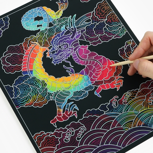 민화 스크래치 페이퍼