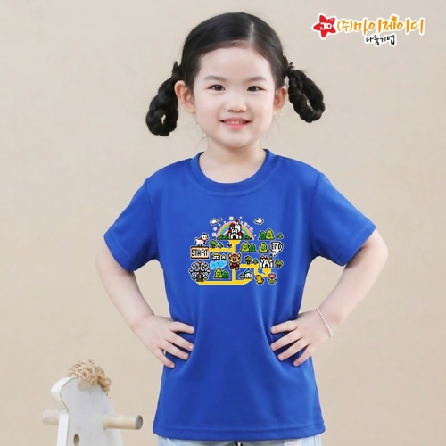 국산 시원한 쿨론 반팔 티셔츠 기능성 스포츠웨어 쿨티 놀이동산 탐험대