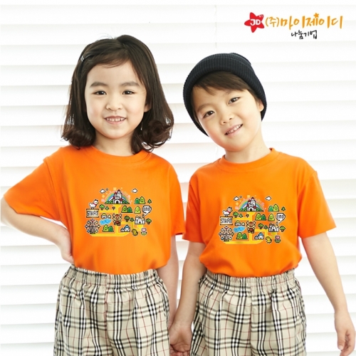 국산 시원한 쿨론 반팔 티셔츠 기능성 스포츠웨어 쿨티 놀이동산 탐험대