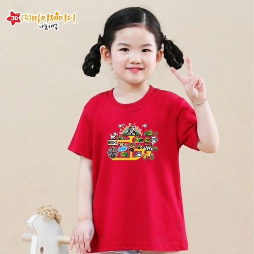 국산 시원한 쿨론 반팔 티셔츠 기능성 스포츠웨어 쿨티 놀이동산 탐험대