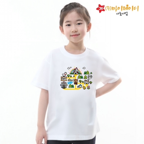 국산 시원한 쿨론 반팔 티셔츠 기능성 스포츠웨어 쿨티 놀이동산 탐험대