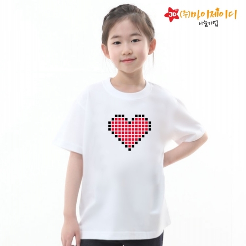 국산 시원한 쿨론 반팔 티셔츠 기능성 스포츠웨어 쿨티 모두의 하트