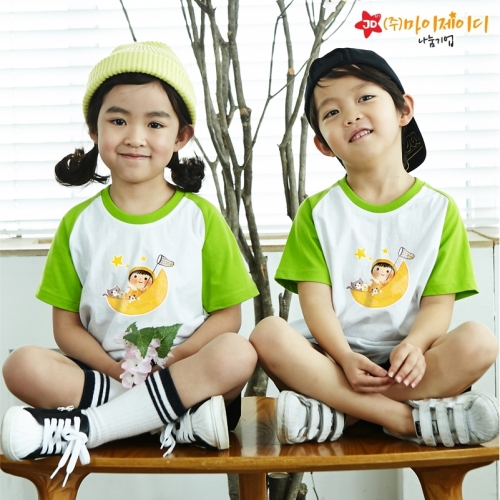 국산 순면 나그랑 반팔 티셔츠 달달별꿈