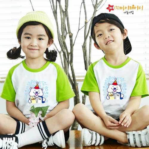 국산 순면 나그랑 반팔 티셔츠 함께 웃자