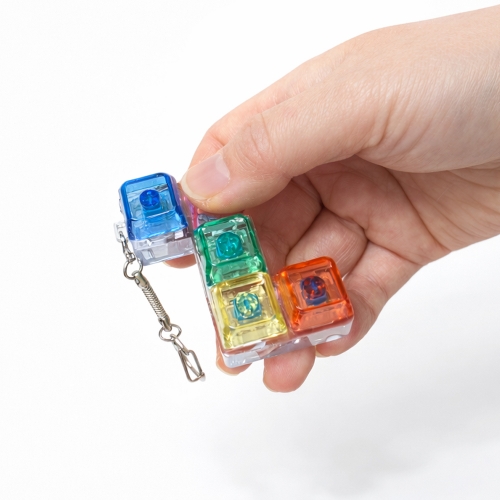 지니어스 테트리스 딸깍이 키보드 키링  (6개)