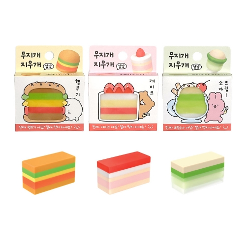 냠냠 무지개 지우개 (30개)