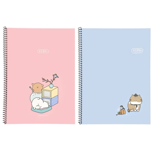 조선순덕이 좌철 스프링 노트 (12개)