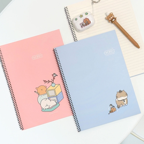 조선순덕이 좌철 스프링 노트 (12개)