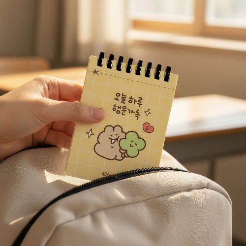 곰돌곰돌곰돌희 실리콘링 절취 수첩 (12개)