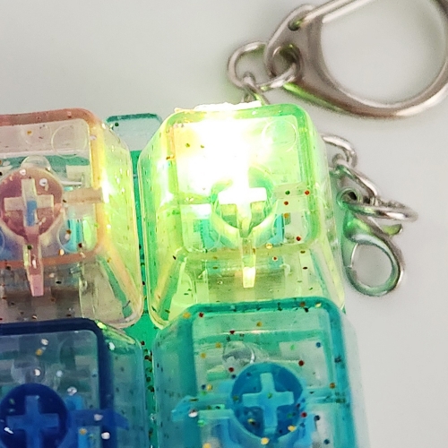 LED 테트리스 키보드 딸깍이 키링 (12개)