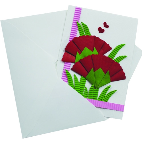 [감성쫑이]카네이션 감사카드(10개)