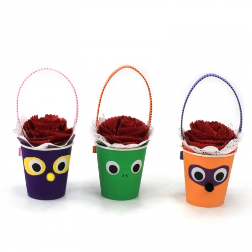 [쫑이닷컴] 카네이션 동물 바구니(1개)