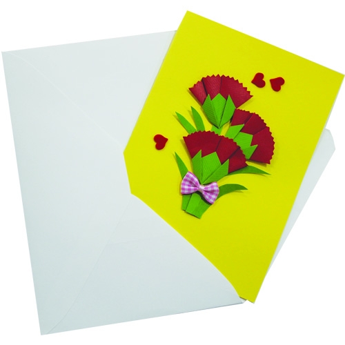 [감성쫑이]카네이션 감사카드2(1개)