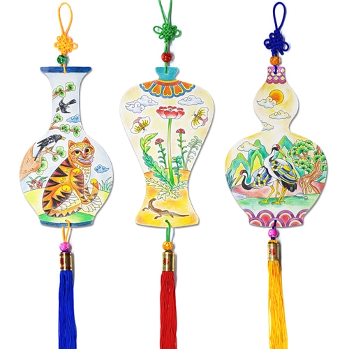 민화 도자기 벽걸이(3종세트)