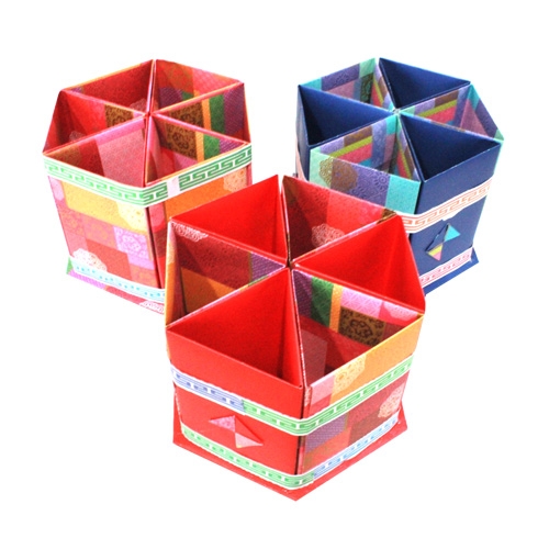 [steam & smart] 도형접기를 이용한 전통문양 연필꽂이