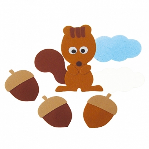 가을펠트소품-다람쥐